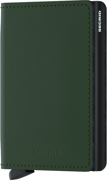 Secrid Slim Wallet - Matte Green / Black