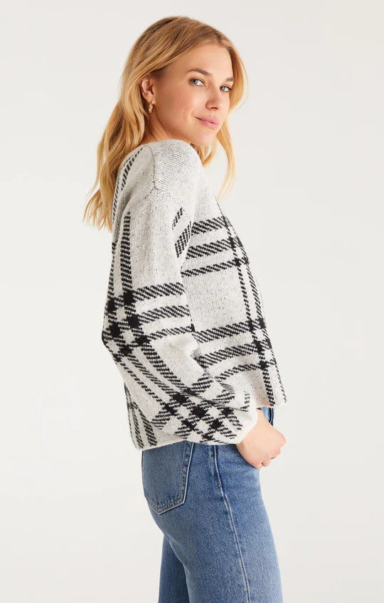 Z Supply Solange Plaid Sweater