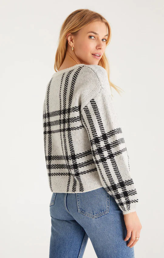 Z Supply Solange Plaid Sweater