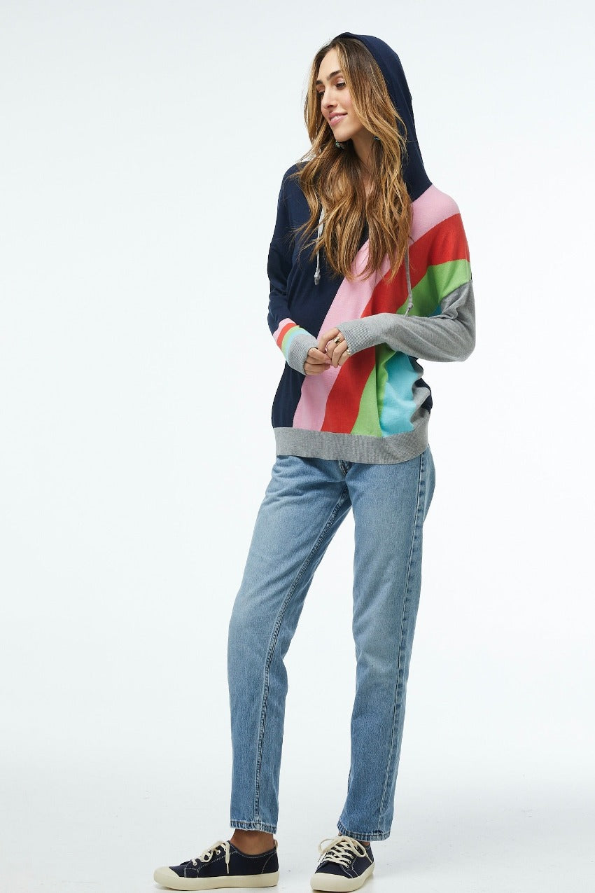 Zaket & Plover Wide Stripe Hoodie