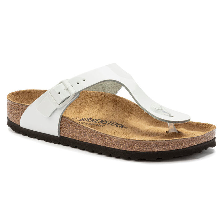 Birkenstock Gizeh Leather - Patent White - Regular