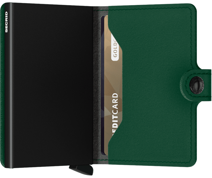 Mini portefeuille Secrid - Vert cour (sans cuir) 