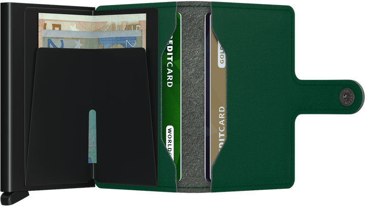 Mini portefeuille Secrid - Vert cour (sans cuir) 