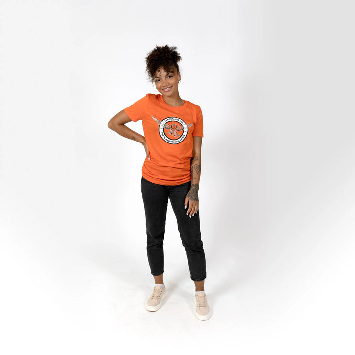 T-shirt orange adulte Muin X Stanfield - Journée nationale pour la vérité et la réconciliation "Chouette"