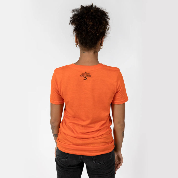 T-shirt orange adulte Muin X Stanfield - Journée nationale pour la vérité et la réconciliation "Chouette"