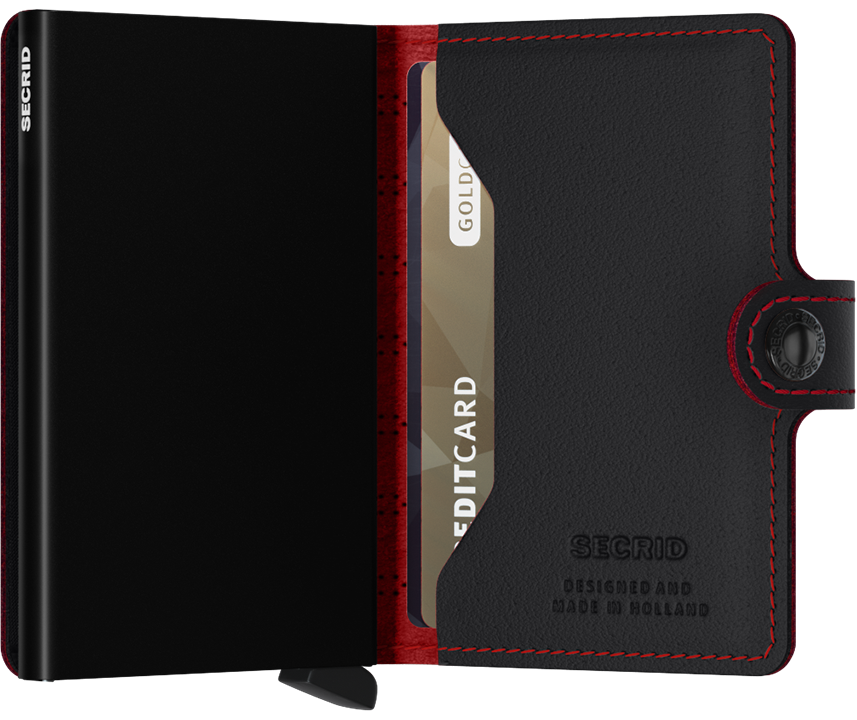 Secrid Mini Wallet Fuel - Black / Red