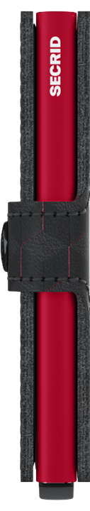 Secrid Mini Wallet - Optical Black / Red