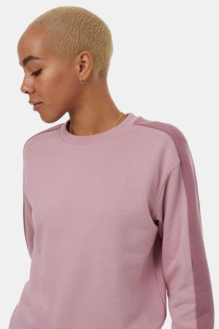 Tentree Women's Blocked Sleeve Stripe Crew